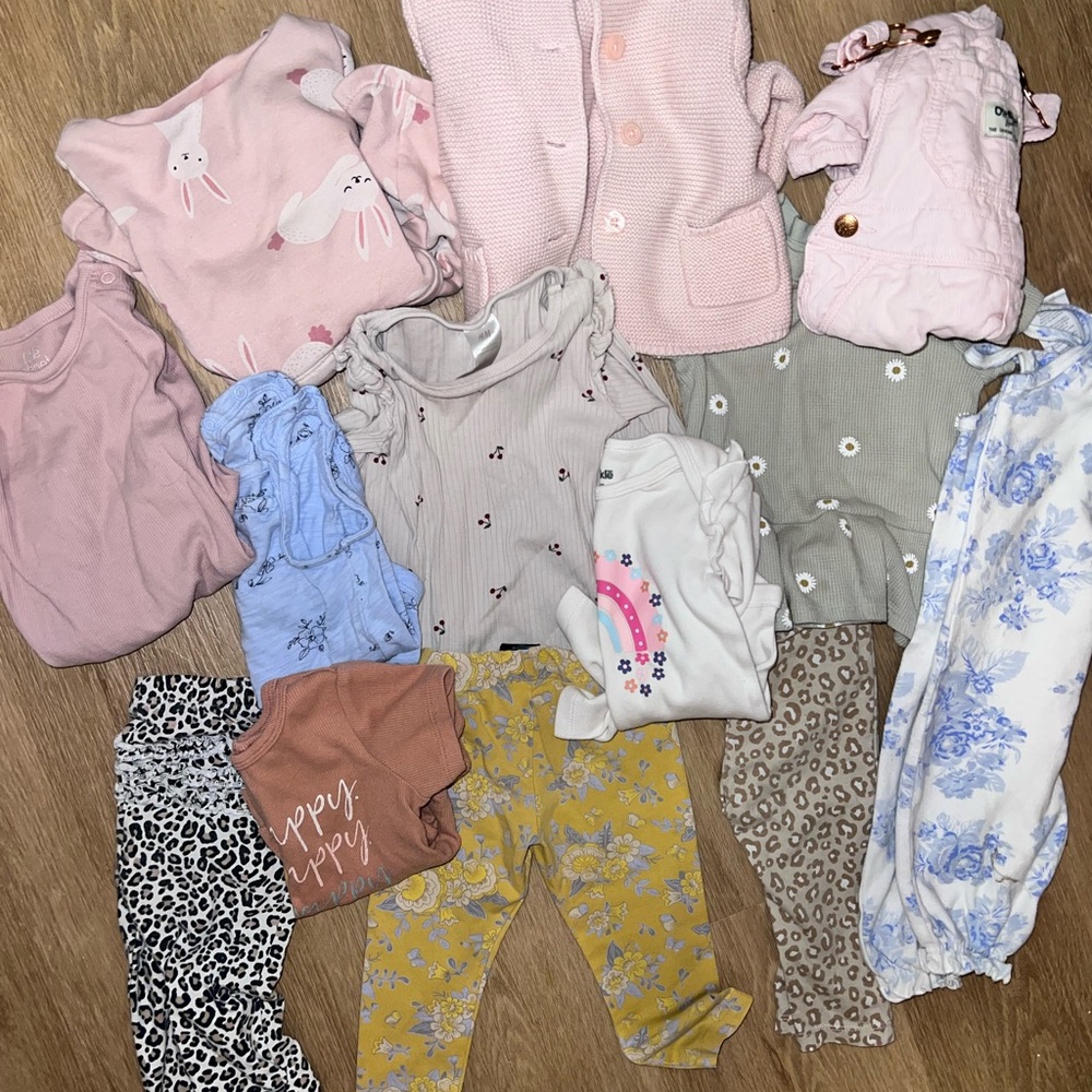 Assorted Baby Girl Clothing Lot Bundle